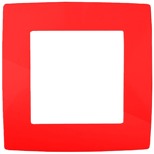 Рамка на 1 пост Эра 12, красный 12-5001-23