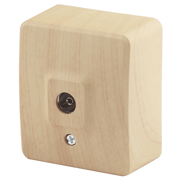 Накладная розетка ЭРА Эксперт TV одиночная IP20 сосна 11-3201-11