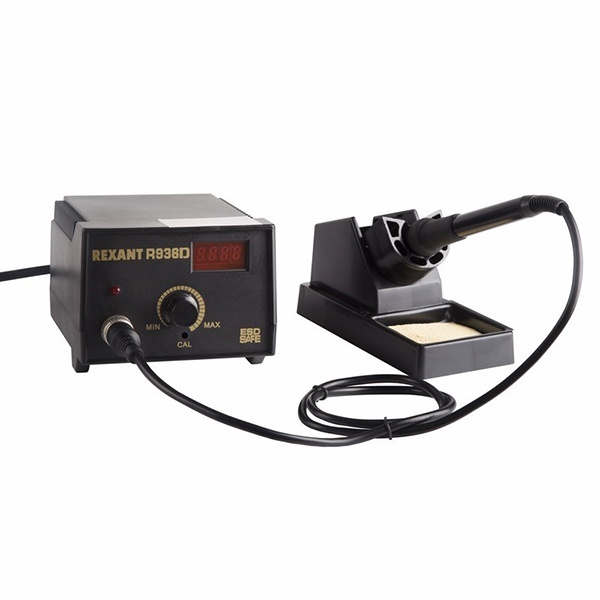 Паяльная станция с цифровым дисплеем Rexant 220В 40Вт 200-480°С (паяльник) R936D