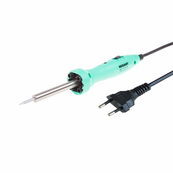 Паяльник долговечное жало Rexant 40Вт 220В (LED подсветка, блистер)