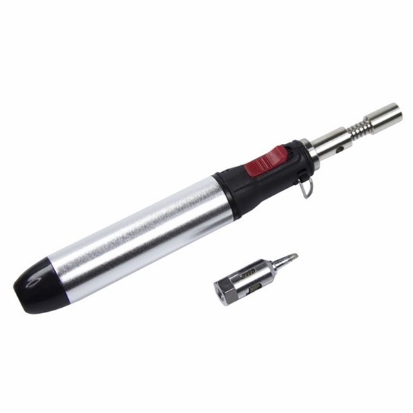 Паяльник-горелка газовый Rexant 15мл с регулировкой пламени (2 насадки, блистер)