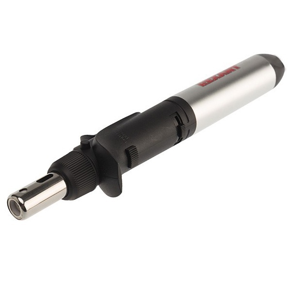 Паяльник-горелка с пьезоподжигом газовый Rexant 17мл (2 насадки, блистер)