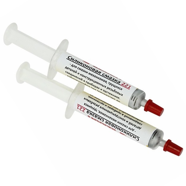 Смазка Rexant силиконовая 221 (до +350 C) 2мл (шприц)