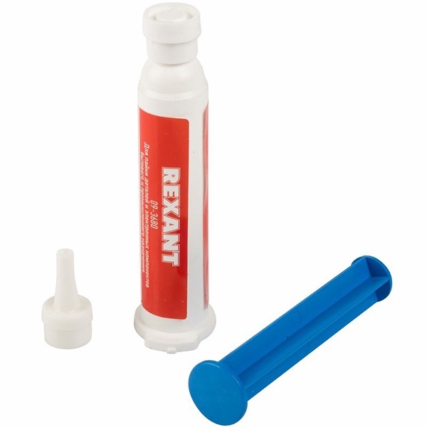 Флюс-гель для пайки Rexant активный 12 мл (шприц)