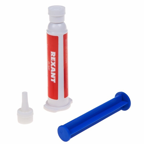 Флюс-гель для пайки Rexant алюминия 12 мл (шприц)