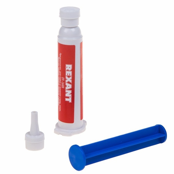 Флюс-гель для пайки Rexant паяльная кислота 12 мл (шприц)