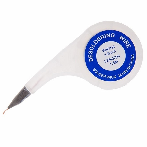 Медная лента Rexant (оплетка) для удаления припоя d3.0 мм х1.5 м BOX