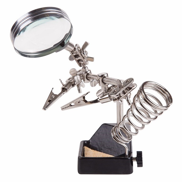 Держатель Rexant Третья рука с лупой х2.5