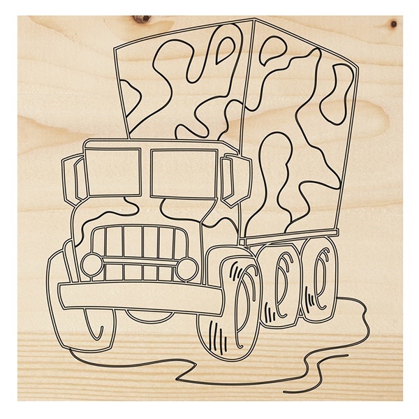 Доска для выжигания Rexant Машина Грузовик