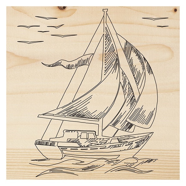 Доска Rexant для выжигания Корабль Парусник