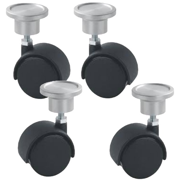 Комплект из 4 колес с держателем кабеля для мини-колонн Legrand Ovaline (для арт. 653086, 653087)