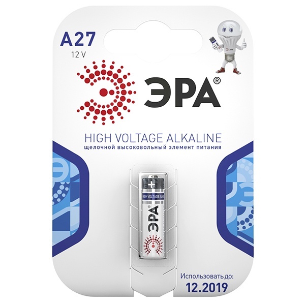 Батарейка ЭРА A27 (упаковка 1 шт) 5055398601174