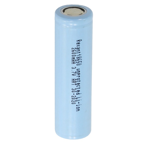 Аккумулятор Rexant 18650 unprotected Li-ion 2600 mAH 3.7V
