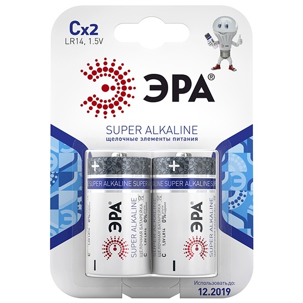 Батарейка C ЭРА LR14 (упаковка 2 шт) 5055398600993