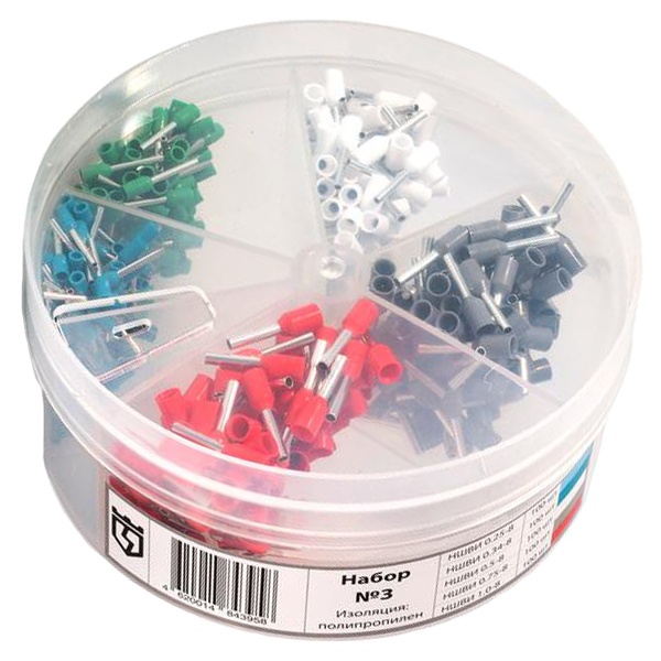 Набор втулочных наконечников КВТ НШВИ №3 [уп.500шт] 79491