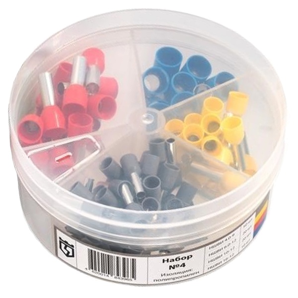 Набор втулочных наконечников КВТ НШВИ №4 [уп.100шт] 79492