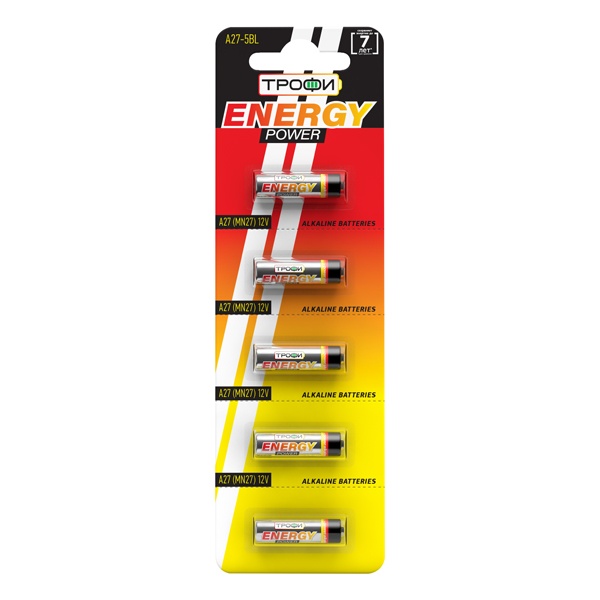 Батарейка Трофи A27 A27 (упаковка 5шт) 5055283002130