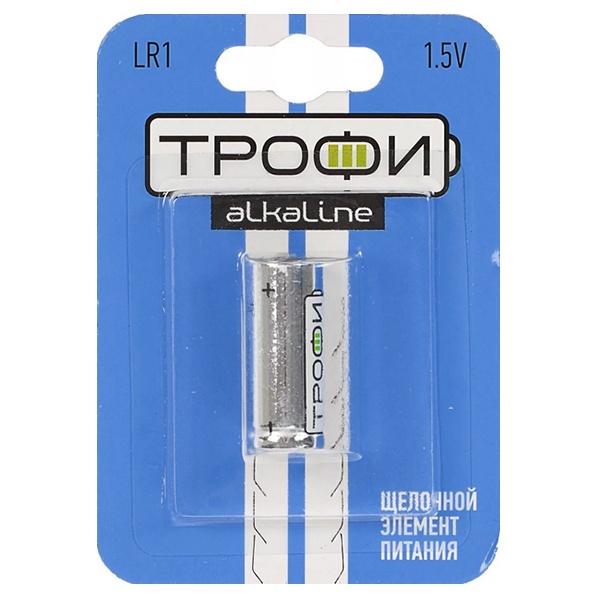 Батарейка Трофи LR1 LR1-1BL (упаковка 1шт) 5055945586084