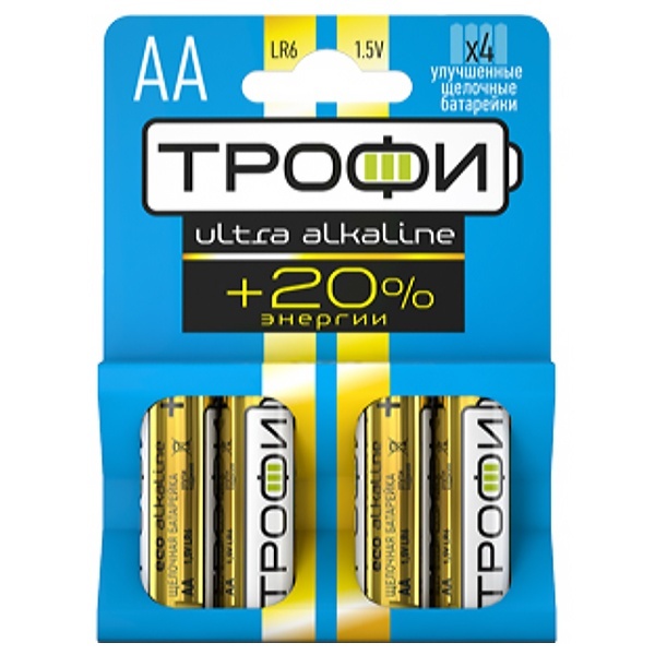 Батарейка Трофи AA LR6 Energy Max Alkaline (упаковка 4 шт) 5055945508253