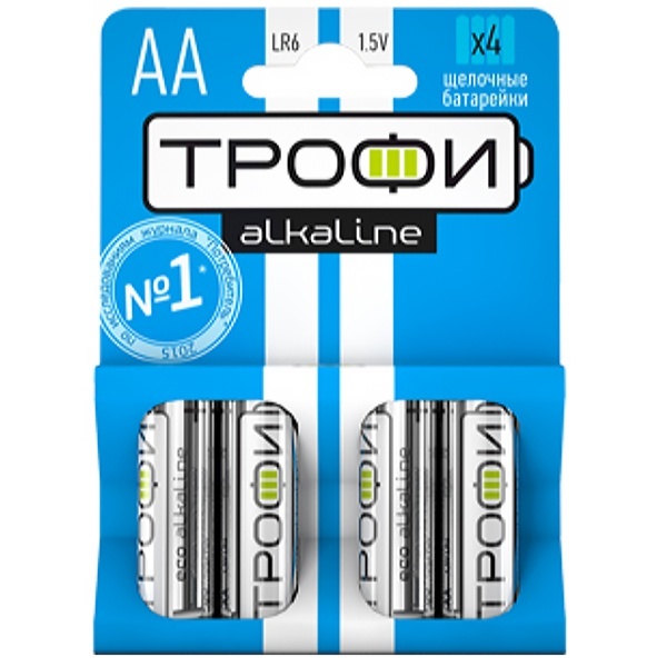 Батарейка Трофи AA LR6 Energy Power Alkaline (упаковка 4 шт) 5055283002079