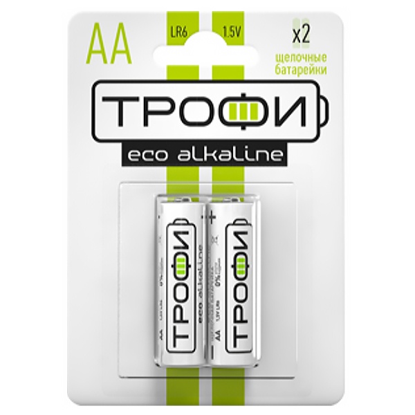 Батарейка Трофи AA LR6 Energy Alkaline (упаковка 2 шт) 5055945518030