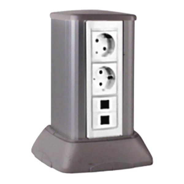 Мини-Колонна DKC алюминиевая 0,25м цвет темно-серебристый металлик