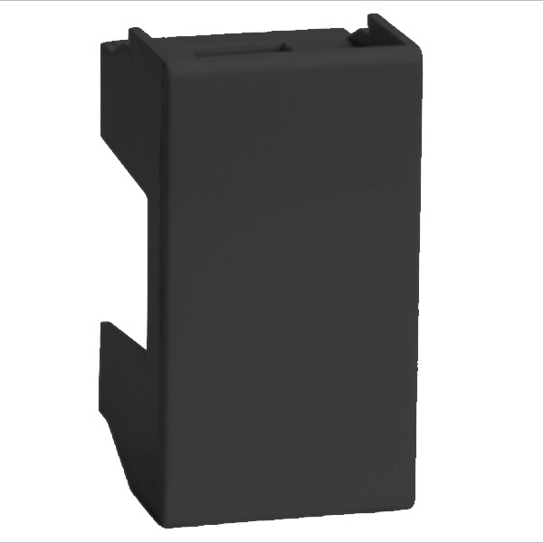 Заглушка DKC Viva на 1 модуль черная