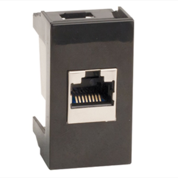 Розетка DKC Viva компьютерная DKC Viva RJ-45 кат.6 1 модуль черная