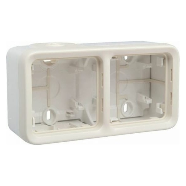 Коробка горизонтальная 2 поста накладного монтажа Legrand Plexo IP55, белый