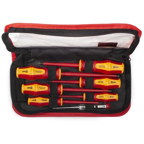 Набор диэлектрических отверток КВТ 7 штук НИО-07 Профи VDE 1000В