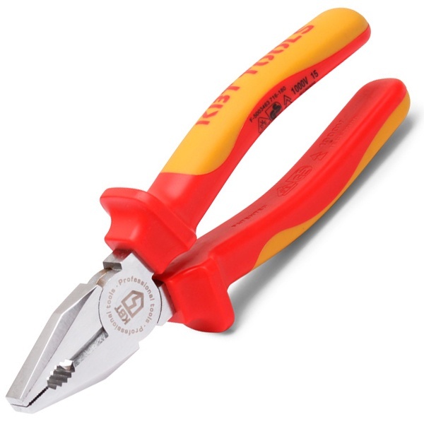 Пассатижи КВТ диэлектрические Профи, 180мм VDE 1000В