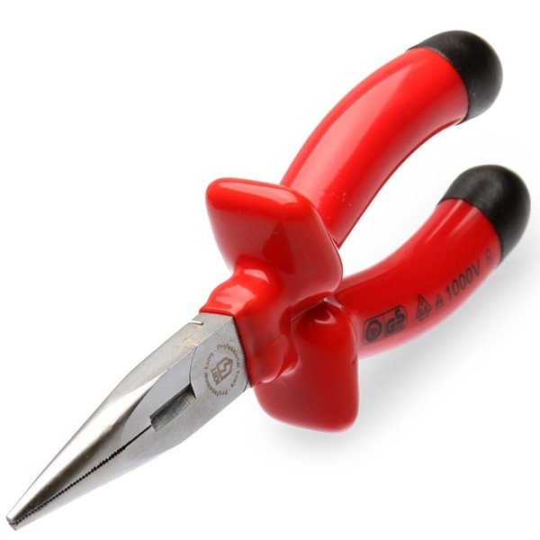 Длинногубцы КВТ прямые диэлектрические Эксперт, 160мм VDE 1000В