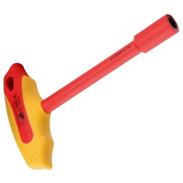 Ключ диэлектрический КВТ торцевой 8мм Т-образный Профи, до 1000В