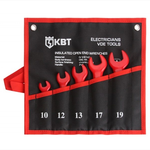 Набор КВТ диэлектрических однорожковых ключей до 1000В 5 предметов НИИ-20