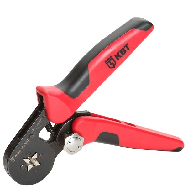 Пресс-клещи КВТ ПКВк-16у для опрессовки наконечников НШВИ 0,25 - 16мм2 квадратный обжим