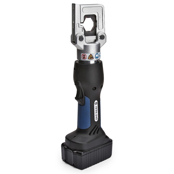 Пресс гидравлический КВТ аккумуляторный ПГРА-240 Профи для опрессовки наконечников до 240 мм2