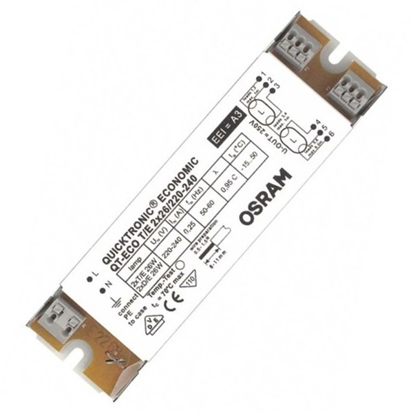 ЭПРА Osram QT-ECO T/E 2x26 для компактных люминесцентных ламп