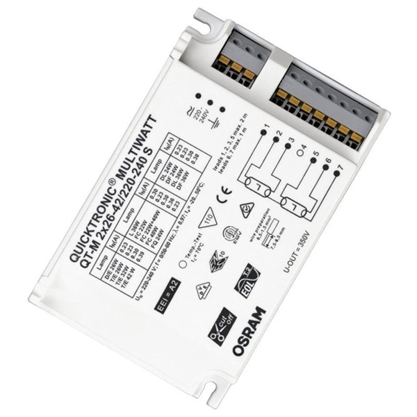 ЭПРА Osram QT-M 2x26-42 S для компактных люминесцентных ламп