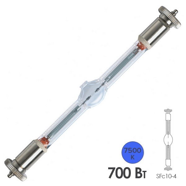 Лампа специальная металлогалогенная Osram SHARXS HTI 700W/D4/75 SFC10-4 (MSR 700W; SA/2DE)