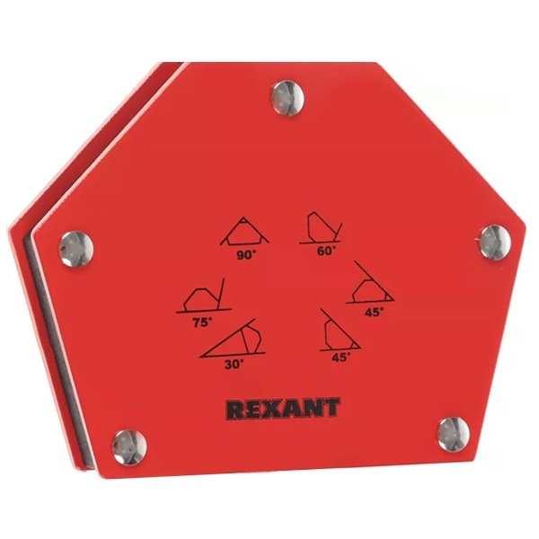 Магнитный угольник-держатель Rexant для сварки на 6 углов усилие 34кг