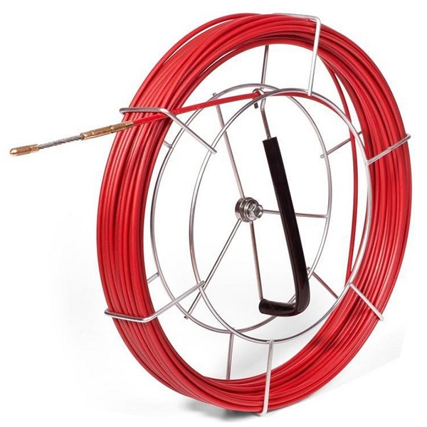 Протяжка кабельная стеклопруток с оболочкой FGP Fortisflex d3,5mm L30m на металлической катушке