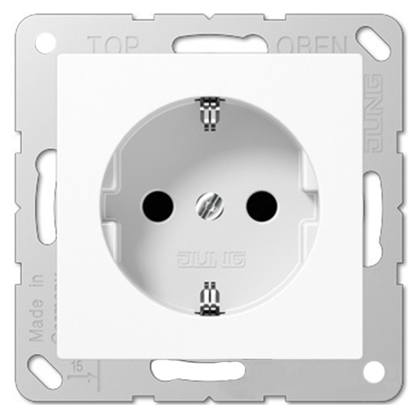 Розетка Jung ECO Profi с/з 220В 16а безвинтовой зажим Белый