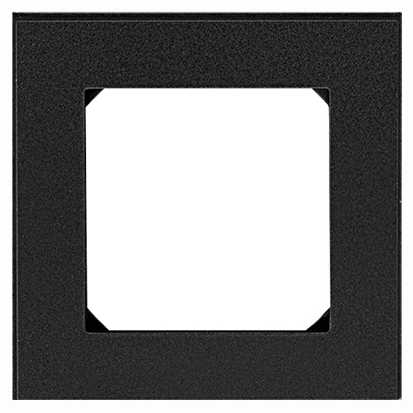 Рамка ABB Levit 1 пост антрацит / дымчатый черный