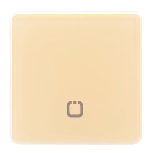 Сенсорный радиовыключатель 1-клавишный HiTE PRO беспроводной передатчик 1к округлый бежевый 707483