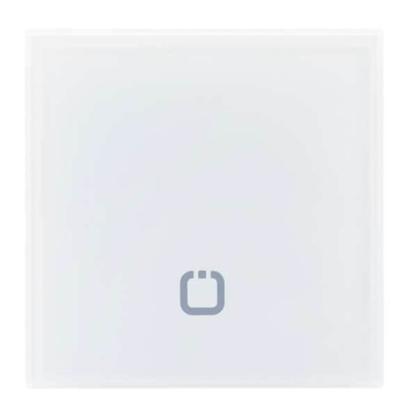 Сенсорный радиовыключатель 1-клавишный HiTE PRO беспроводной передатчик 1 канал прямой белый 707506