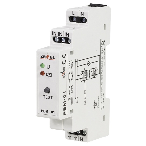 Реле импульсное Zamel 16А 1НО IP20