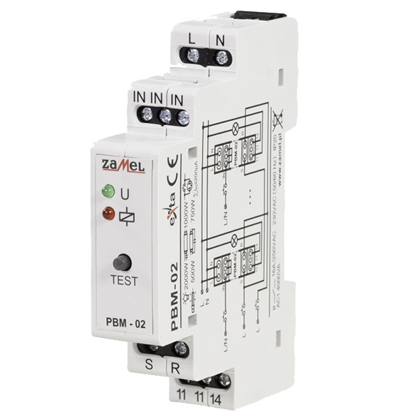 Реле импульсное Zamel с функцией центрального вкл/выкл 16А 1НО IP20