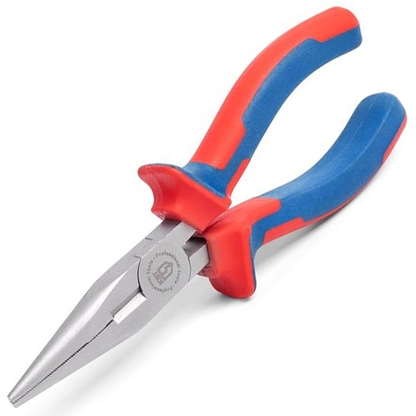 Длинногубцы КВТ Мастер, 160мм с двухкомпонентными рукоятками