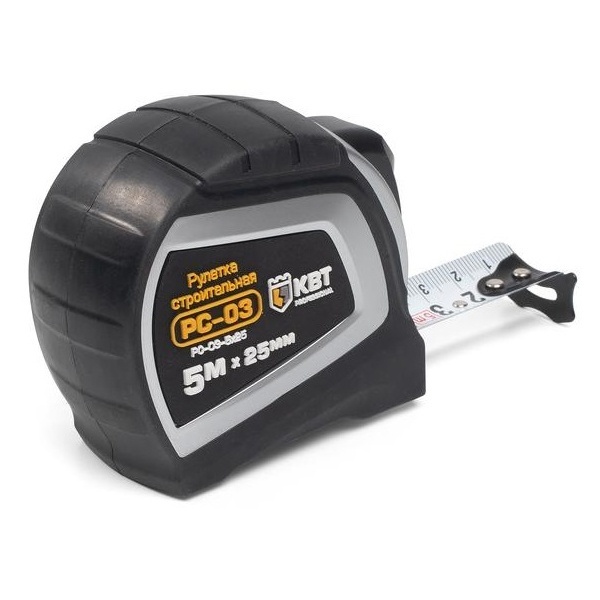 Рулетка строительная КВТ 5 метров РС-03-5х25