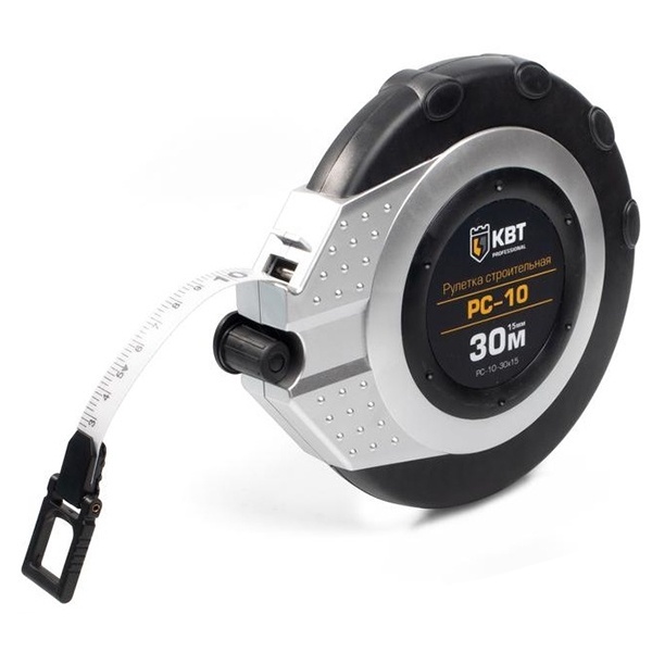 Рулетка строительная КВТ 30 метров РС-10-30х15